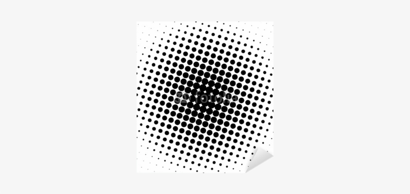 Black Spot Design Halftone Dots Sticker Pixers We Live - Pop Art Circle, transparent png #1974721