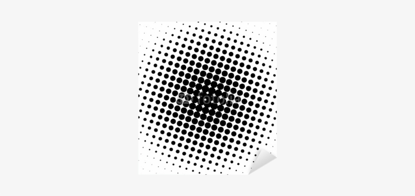 Black Spot Design Halftone Dots Sticker Pixers We Live Pop Art Circle Free Transparent Png Download Pngkey