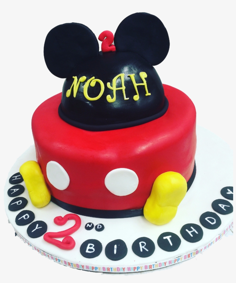 Download Mickey Mouse 2nd Birthday Cake Birthday Cake Free Transparent Png Download Pngkey