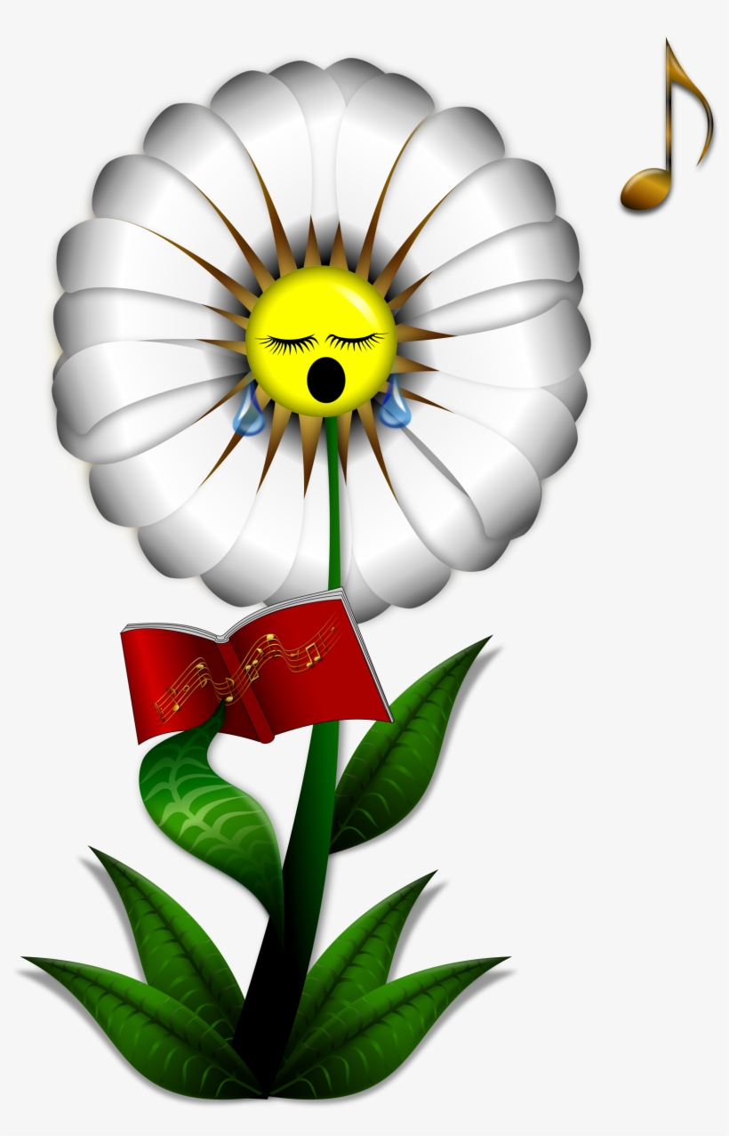 This Free Icons Png Design Of Singing Daisy, transparent png #1975300