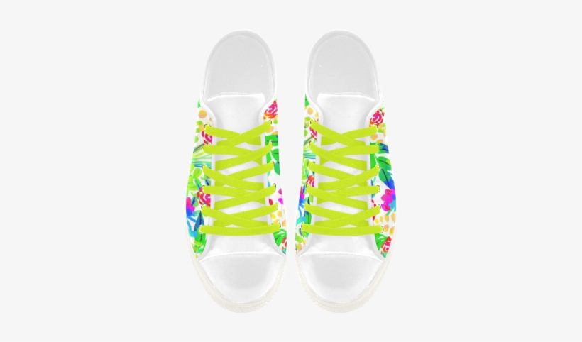 Cute Tropical Watercolor Flowers Aquila Microfiber - Shoe, transparent png #1975334