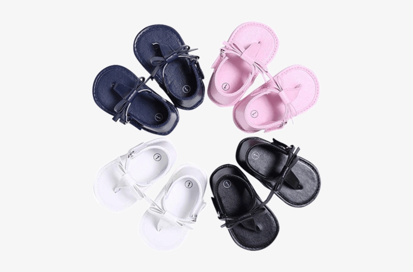 Petite Bello Shoes Baby Bowknot Sandals - Summer Kids Baby Girls Flip-flops Bowknot Sandal Soft, transparent png #1975475