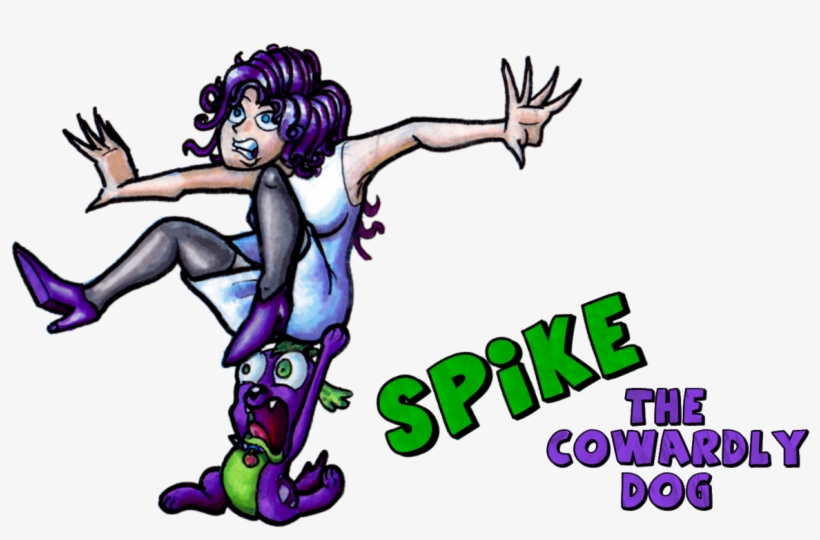 Pm, Courage The Cowardly Dog, Crossover, Dog, Equestria - Спайк Пёс, transparent png #1975706