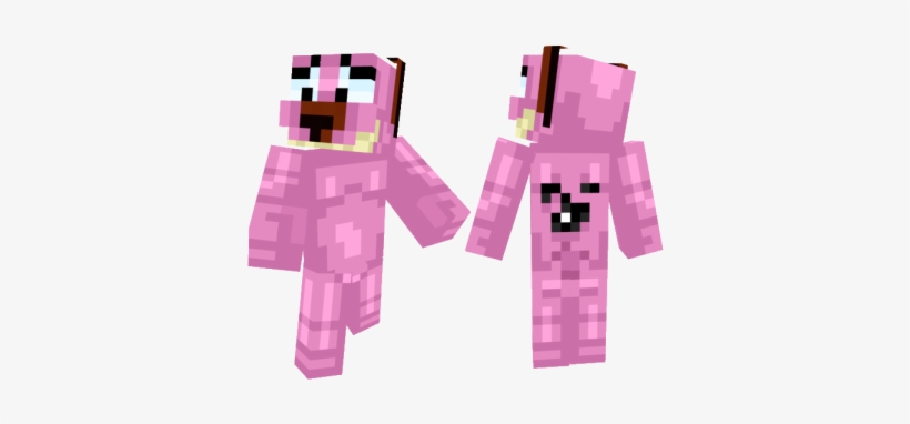 Yyphqnpng - Minecraft Skin Pink Dog, transparent png #1975727