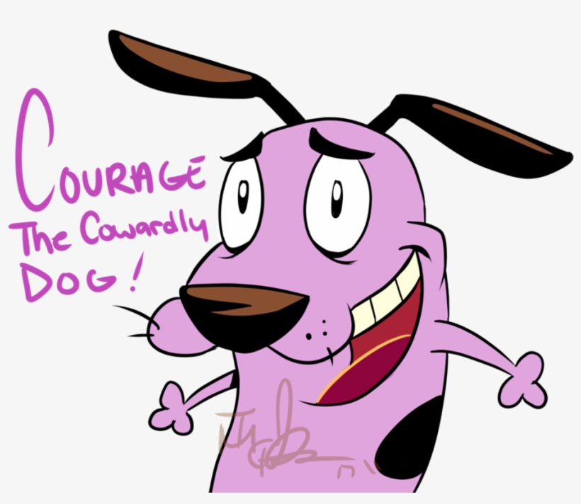Courage The Cowardly Dog - Cartoon, transparent png #1975753