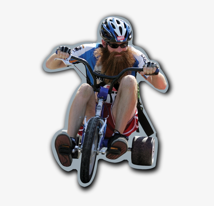 Bearded Guy On Bike, transparent png #1975974