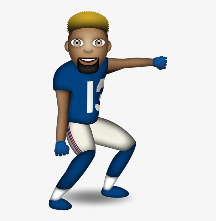 An Nfl Emoji Keyboard Is Now Here, And It's Awesome - Odell Beckham Emoji, transparent png #1976194