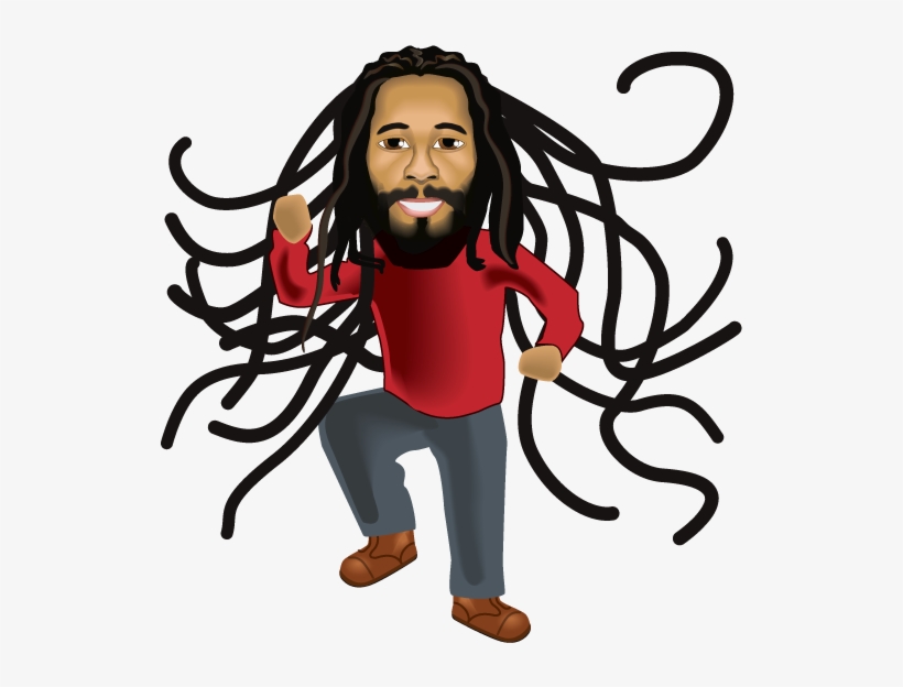 Emoji Clipart Dancing - Ziggy Marley Emoji, transparent png #1976214