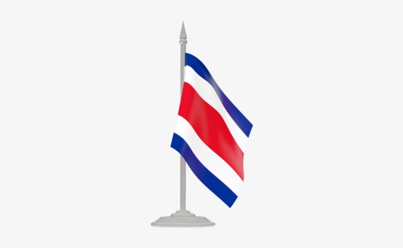 3d Wave Graphic Flag Of Costa Rica - Papua New Guinea Flag Gif, transparent png #1977018