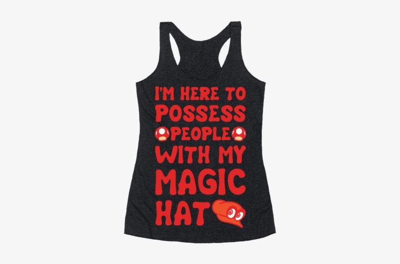 I'm Here To Possess People With My Magic Hat White - Pansexual Pirate, transparent png #1977081