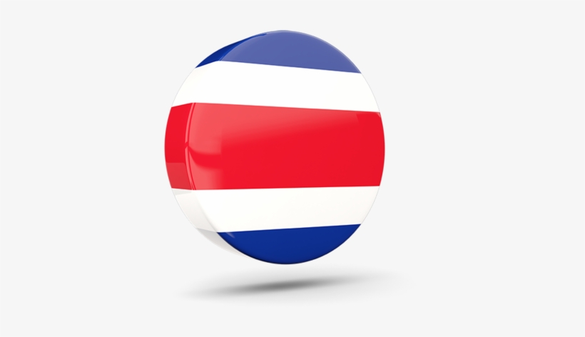 Illustration Of Flag Of Costa Rica - Costa Rica Flag Round Png, transparent png #1977088