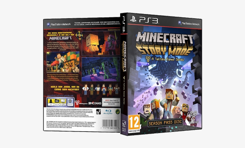 Capa Minecraft Story Mode Ps3 - Minecraft Story Mode Ps-3 Playstation 3, transparent png #1977355