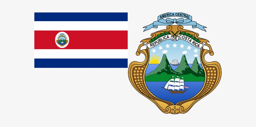 Costa Rica Flag & Coat - Escudo De La Bandera De Costa Rica, transparent png #1977380