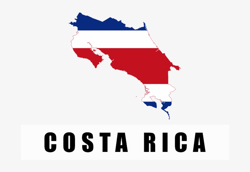 Costa Rica Flag - Bandera De Costa Rica Png, transparent png #1977567