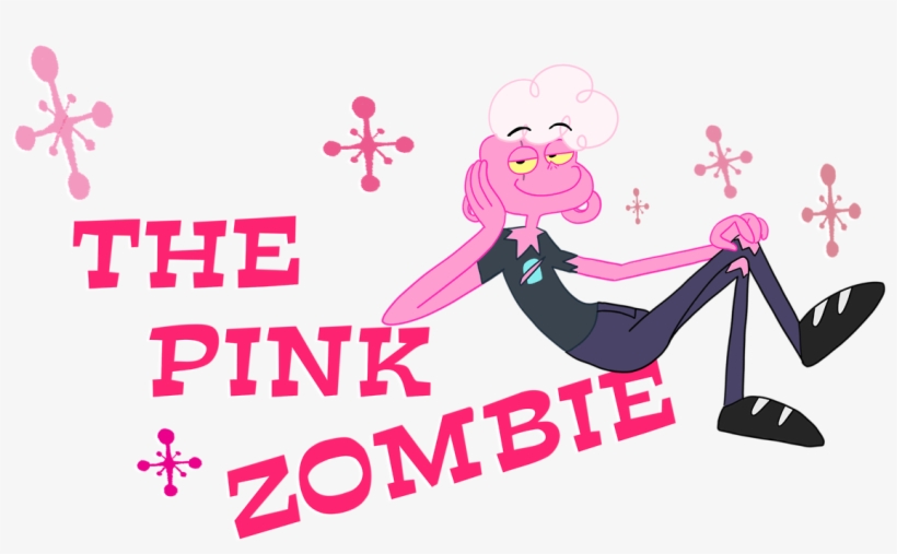 The Pinke Zombie Pink Text Font Logo Cartoon - Hungry Crocodile By Daniel Roberts, transparent png #1977615