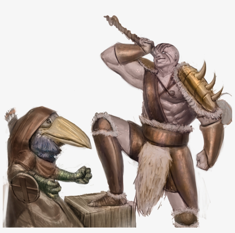 Val Won The Race And So The Group Defeated The Npc - Goliath, transparent png #1977616