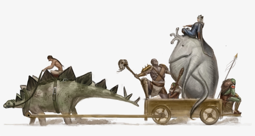 The Heroes Riding In The Cart - Nangnang D&d, transparent png #1977695