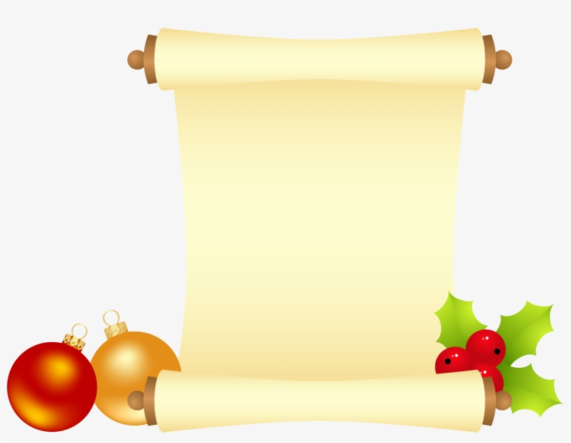 Paper Christmas Decoration Scroll - Christmas, transparent png #1978158