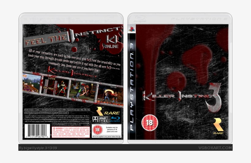 Killer Instinct 3 Box Art Cover - Killer Instinct Playstation 3, transparent png #1978646