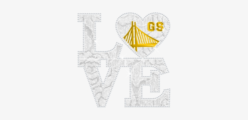 Golden State Warriors Design With Lace, Rhinestone, - Gears Of War Love, transparent png #1979161