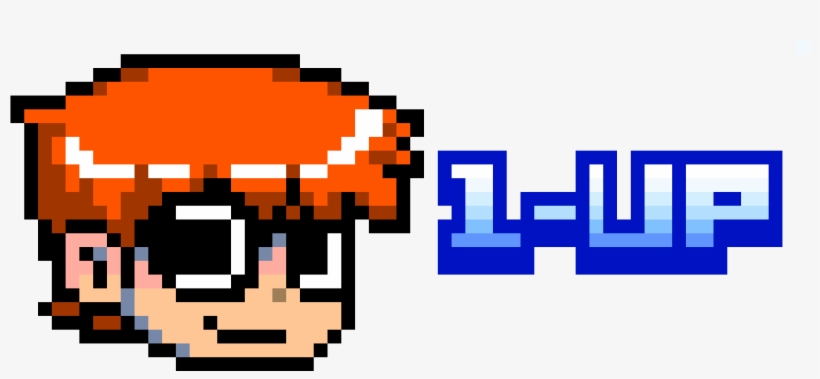 Scott Gained And Extra Life - 8 Bits Scott Pilgrim, transparent png #1979279