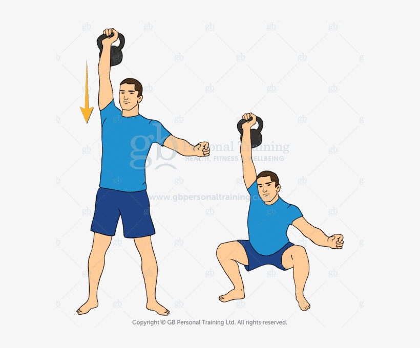 Kettlebell Overhead Squat, transparent png #1979957