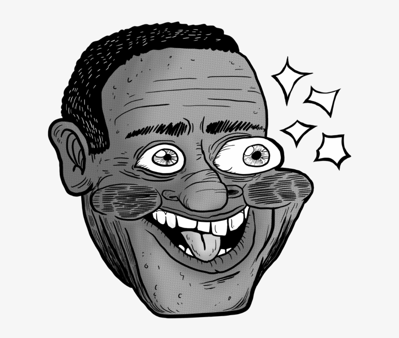 Face Facial Expression Nose Black And White Cartoon - Drawing, transparent png #1980150