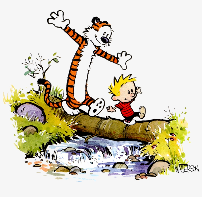 Calvin And Hobbes Png Image - Things Are Never Quite As Scary When You Have A Best, transparent png #1980500