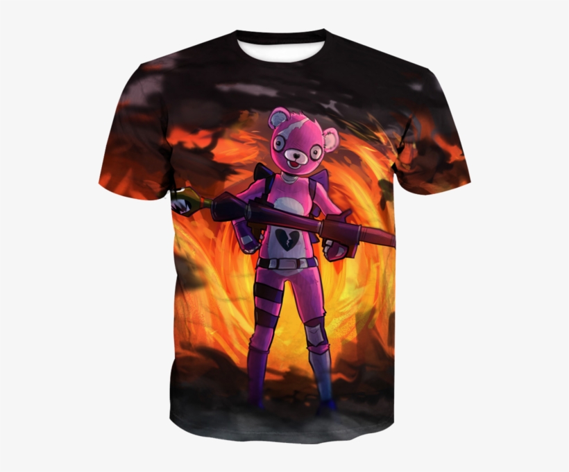 Pink Bear Skin T-shirt - Cuddle Team Leader Creepy, transparent png #1980958