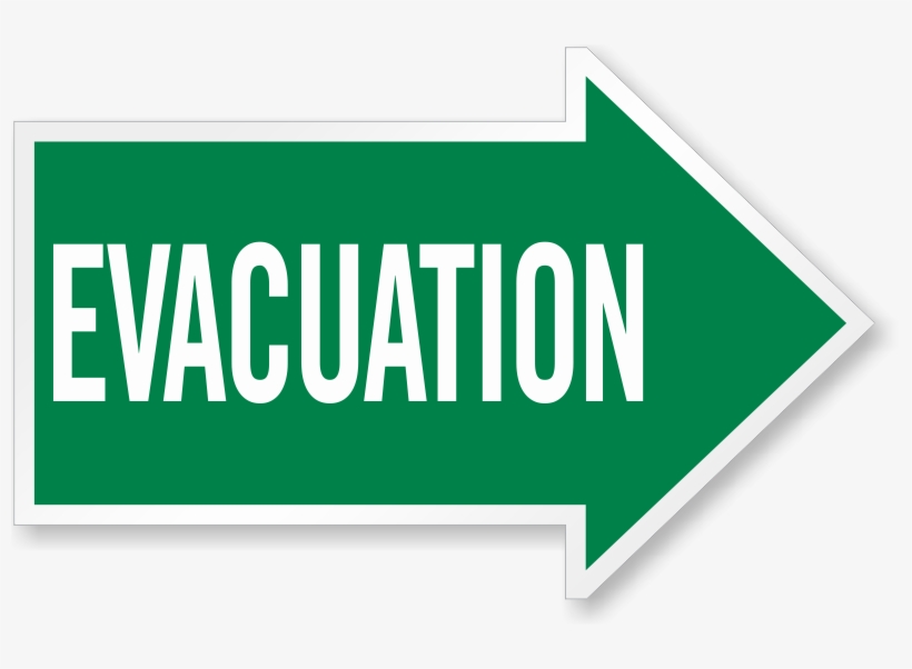 Zoom, Price, Buy - Evacuation Sign, transparent png #1980962