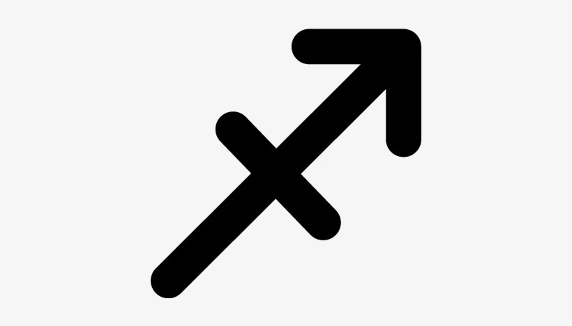 Sagittarius Arrow Sign Vector - Logo Horoscope Aries, transparent png #1980984