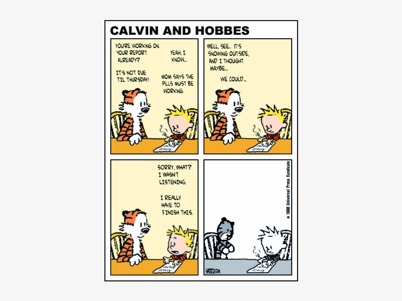 "if Calvin Took A Ritalin" - Calvin And Hobbes Independence Day, transparent png #1981306