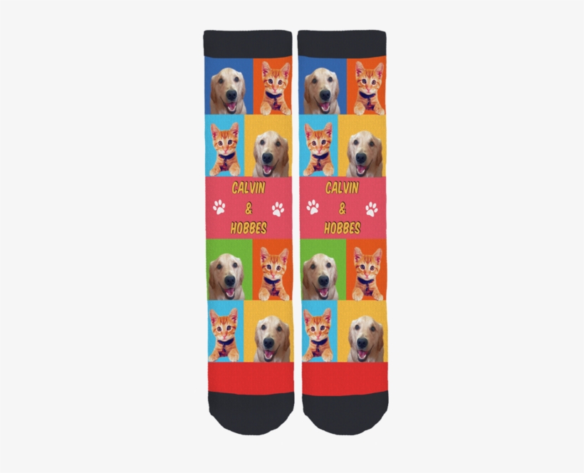 My Calvin And Hobbes Crew Socks - Sock, transparent png #1981331