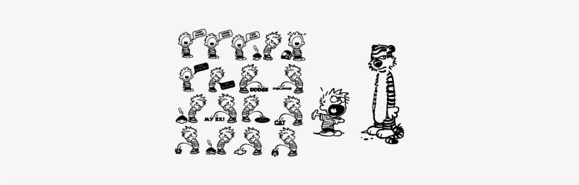 Calvin N Hobbes Logo Vector - Calvin And Hobbes Vectors, transparent png #1981379