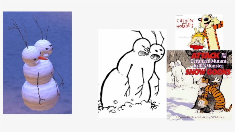 Pics - Calvin And Hobbes Deranged Mutant Killer Monster Snow, transparent png #1981430