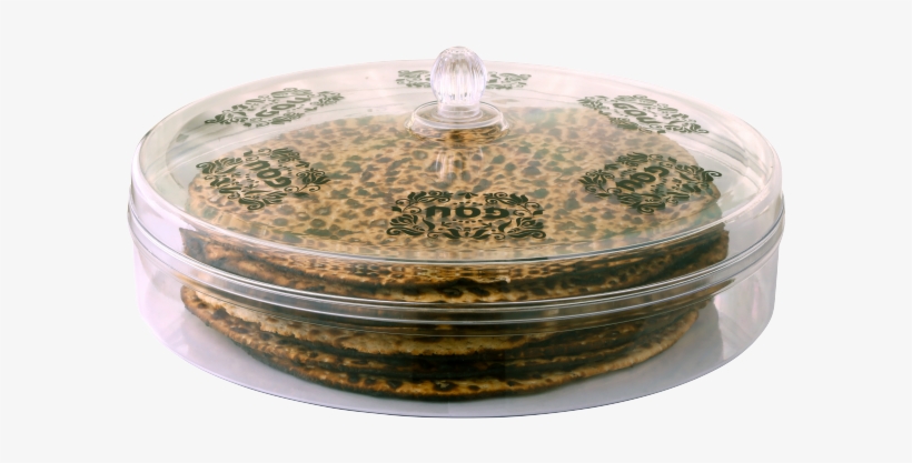 Matzah Holder Round Acrylic - A&m Judaica 61014 Round Acrylic Matzah Holder,, transparent png #1981694