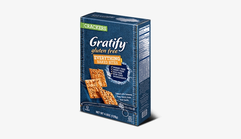 Gratify Everything Baked Bites - Gratify Gluten Free Crackers, Everything Baked Bites, transparent png #1981736