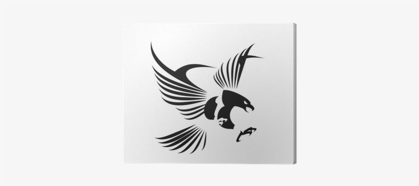 Flying Eagle, Spread Out Its Feather Canvas Print • - Flying Eagle Logo Design Png, transparent png #1981780