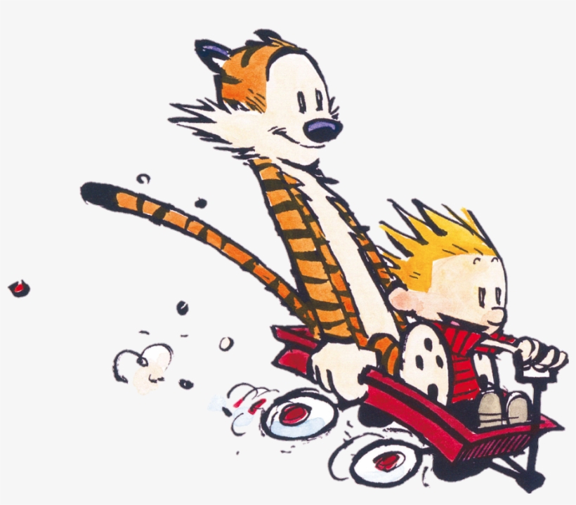 Calvin Hobbes Calvinandhobbes Friendship Tiger - Calvin And Hobbes Png, transparent png #1981807
