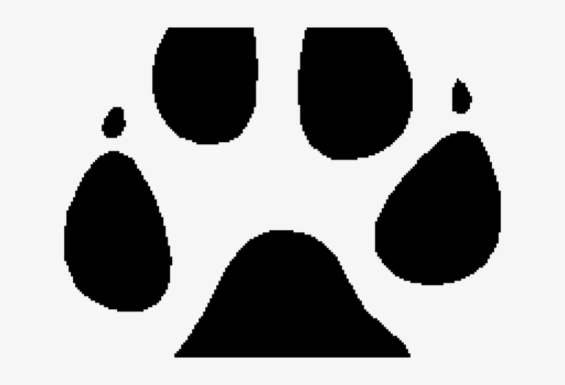 Wolf Clipart Paw Print - Wolf, transparent png. 