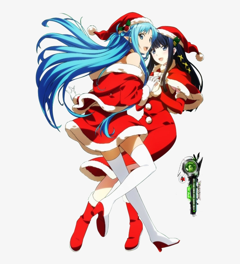 Asuna Shiba Miyuki X Mas Png By Otakurenders Service - Mahouka Koukou No Rettousei Christmas, transparent png #1981992
