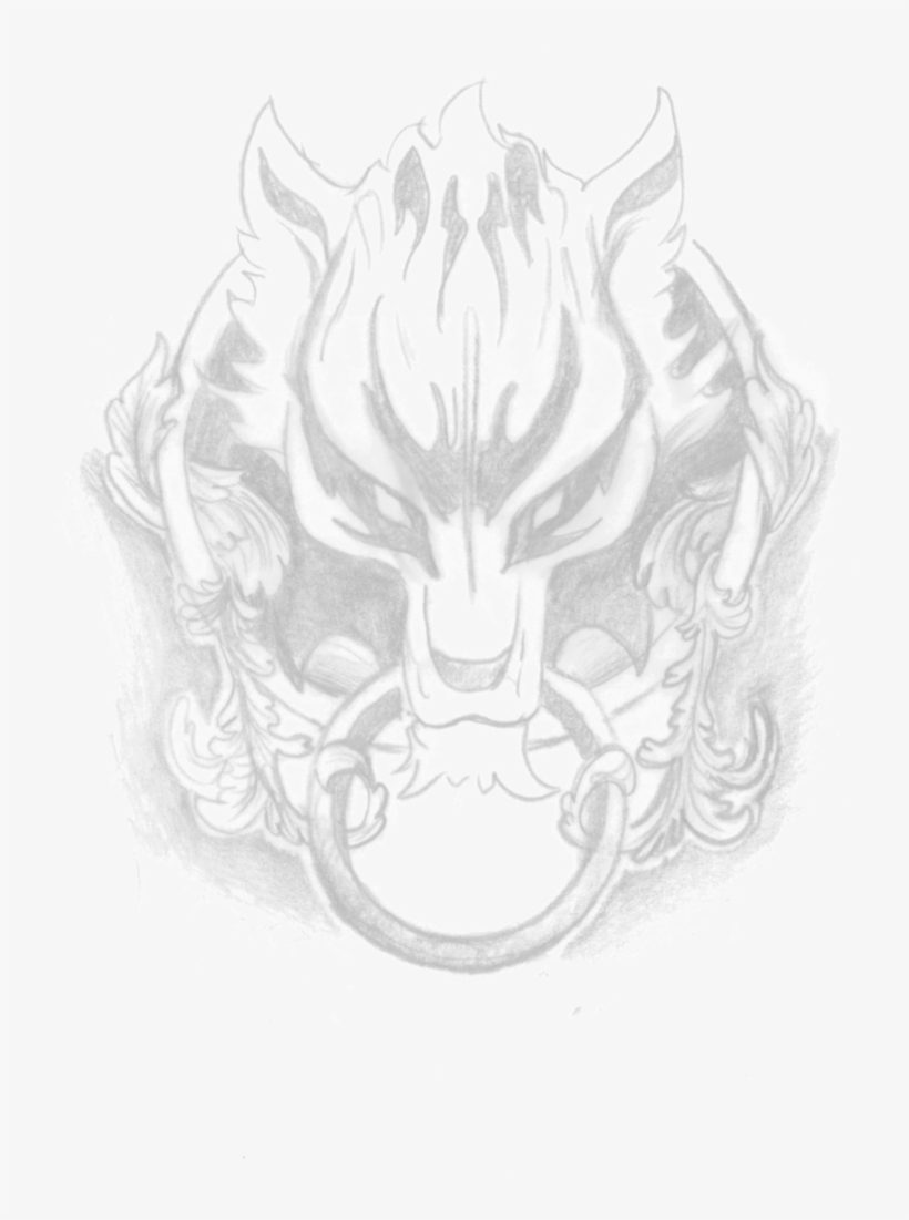 Cloudy Wolf Tattoo By Mustang-inky On Deviantart - Design, transparent png #1981995