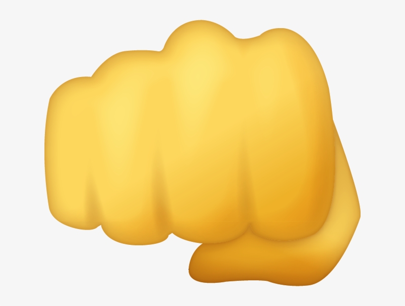 Download Fisted Hand Sign Emoji Iconiphone Emoji Icon - Fist, transparent png #1982170