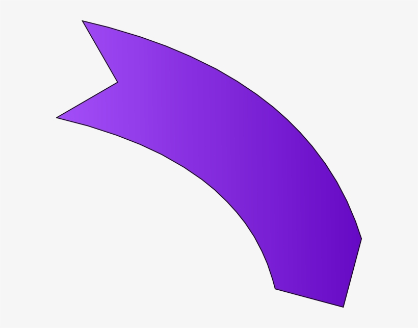 Curved Arrow Purple Png, transparent png #1982338