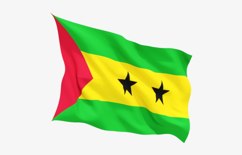 Illustration Of Flag Of Sao Tome And Principe - Sao Tome And Principe Flag Png, transparent png #1982576