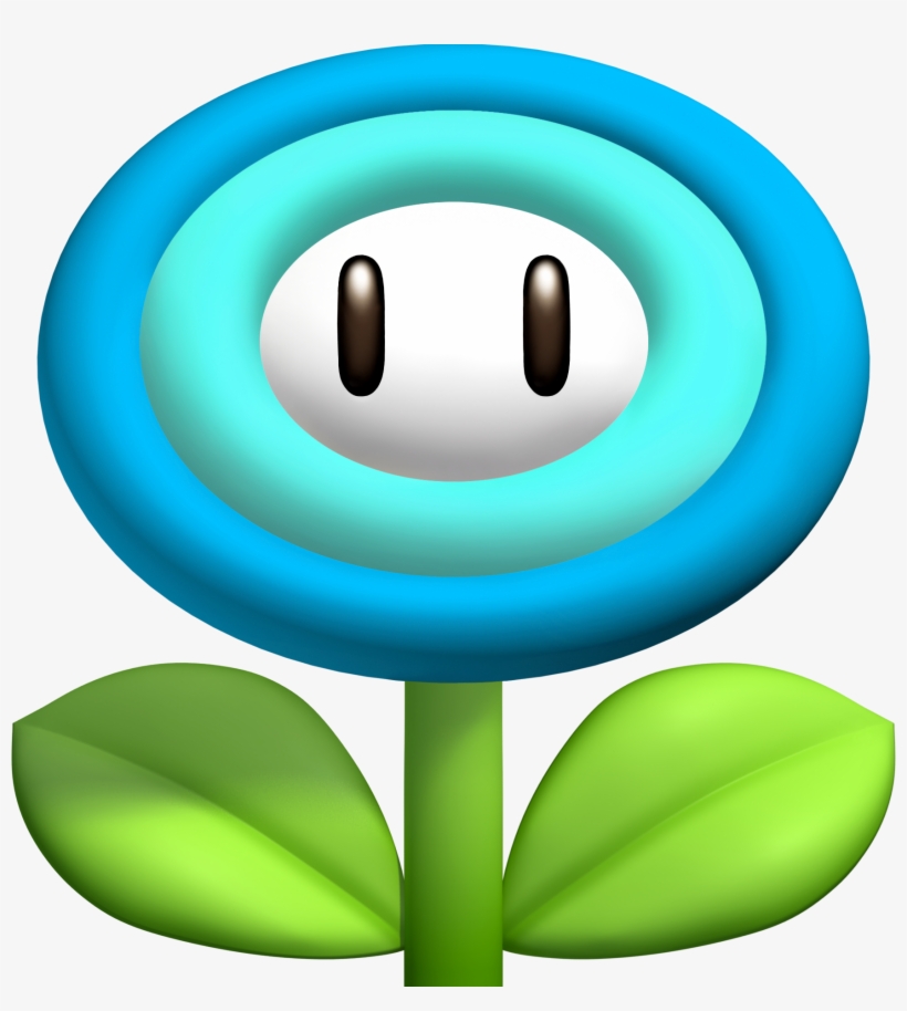 Ice Flower - Mario Bros Ice Flower, transparent png #1982659