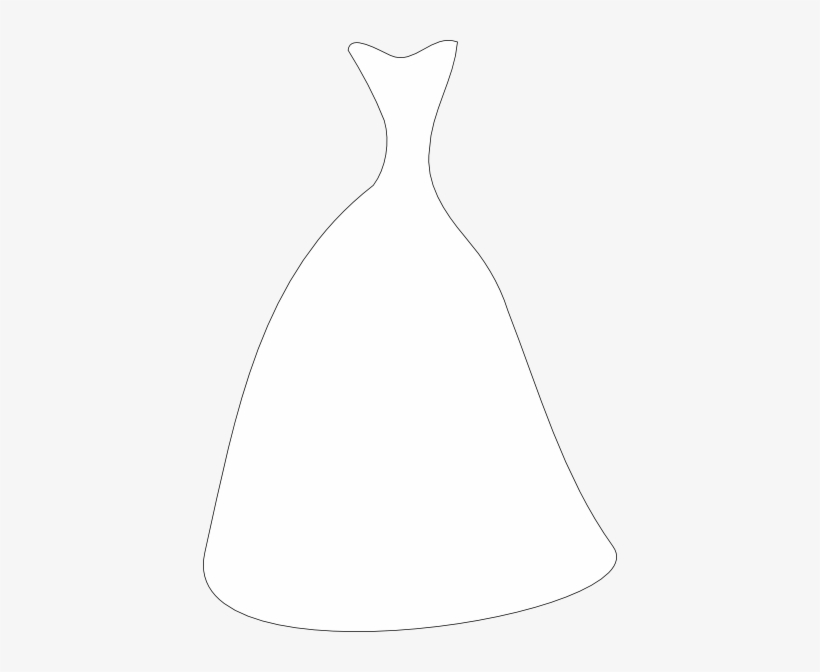 Bridesmaid - White Silhouette Wedding Dress, transparent png #1982735