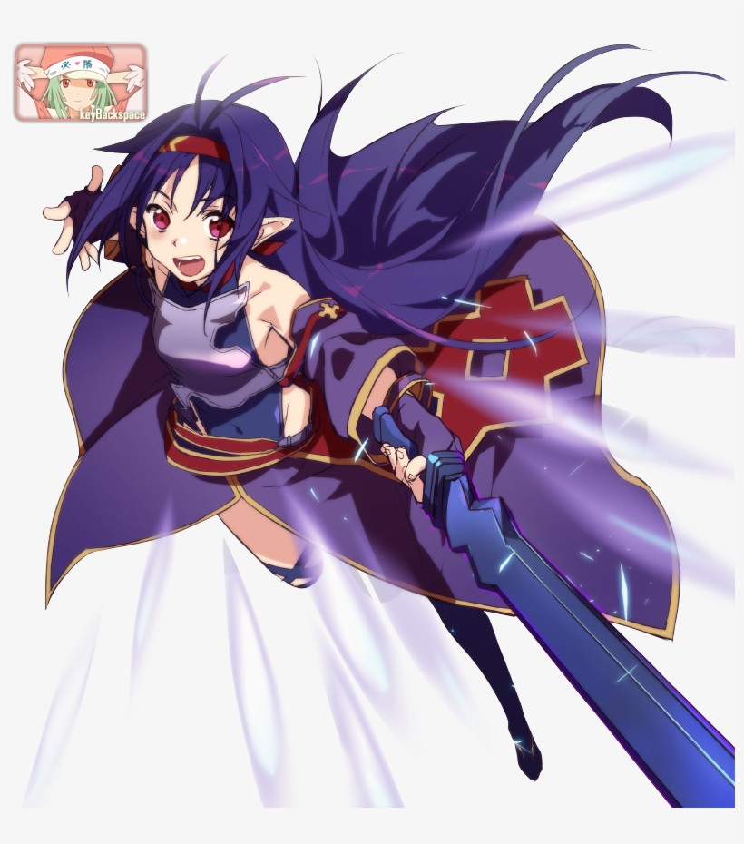 Yuuki Konno Sword Art Online Ii Render By Azizkeybackspace - Sword Art Online Yuuki Render, transparent png #1982763