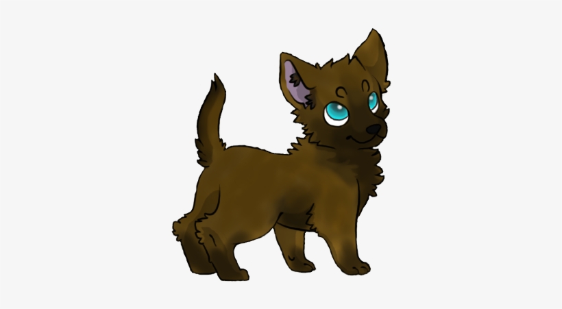 Wolf Pup Brown Black Wolf - Cartoon Cute Brown Wolf, transparent png #1983370