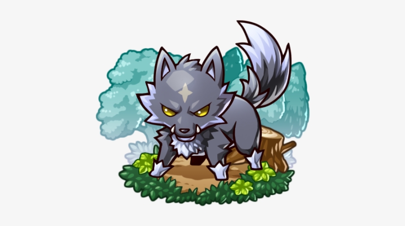 Black Wolf - Cartoon, transparent png #1983372